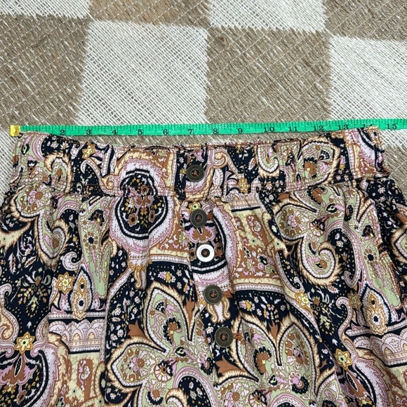 Anthropologie Odette Paisley Printed Soft Joggers harem pants Petite short boho - Picture 11 of 12